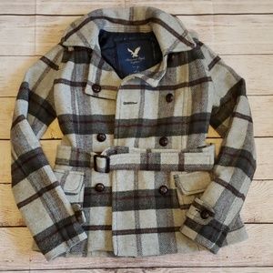 American Eagle Plaid coat